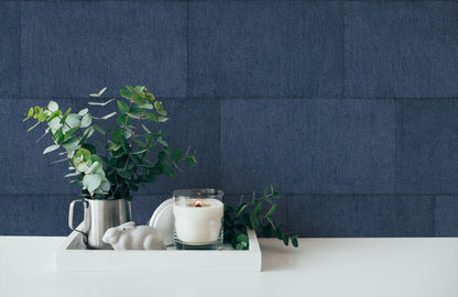 Livingwalls Titanium 3 Vliestapete Steinoptik Blau 10,05 m x 0,53 m