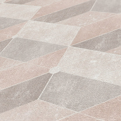 Livingwalls Titanium 3 Geometrische Vliestapete Beige Creme 10,05 m x 0,53 m