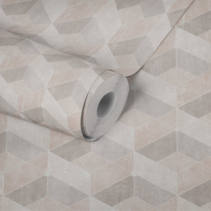 Livingwalls Titanium 3 Geometrische Vliestapete Beige Creme 10,05 m x 0,53 m