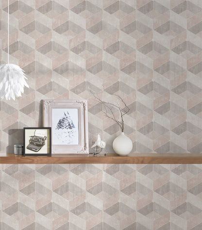 Livingwalls Titanium 3 Geometrische Vliestapete Beige Creme 10,05 m x 0,53 m