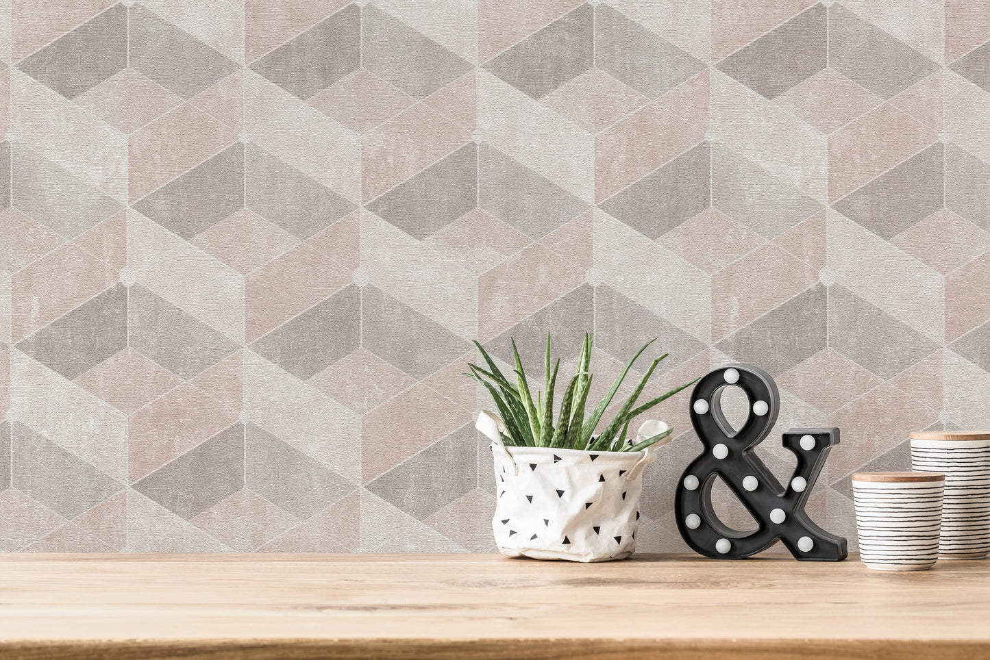 Livingwalls Titanium 3 Geometrische Vliestapete Beige Creme 10,05 m x 0,53 m