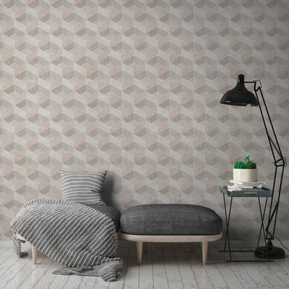 Livingwalls Titanium 3 Geometrische Vliestapete Beige Creme 10,05 m x 0,53 m