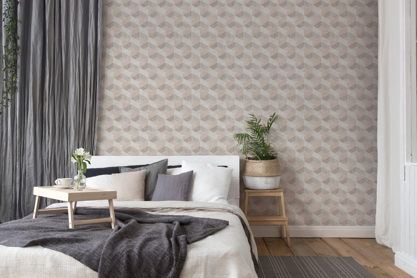 Livingwalls Titanium 3 Geometrische Vliestapete Beige Creme 10,05 m x 0,53 m