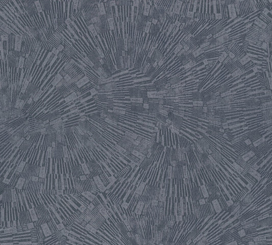 Livingwalls Titanium 3 Geometrische Vliestapete Blau 10,05 m x 0,53 m