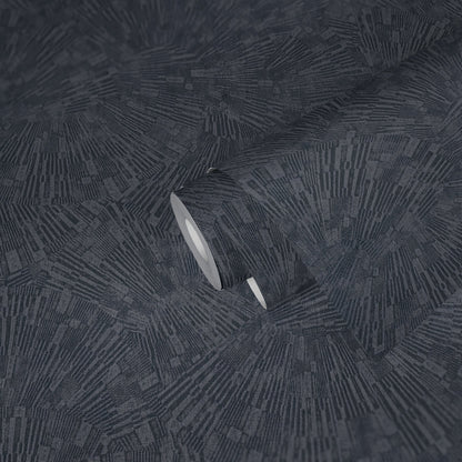 Livingwalls Titanium 3 Geometrische Vliestapete Blau 10,05 m x 0,53 m