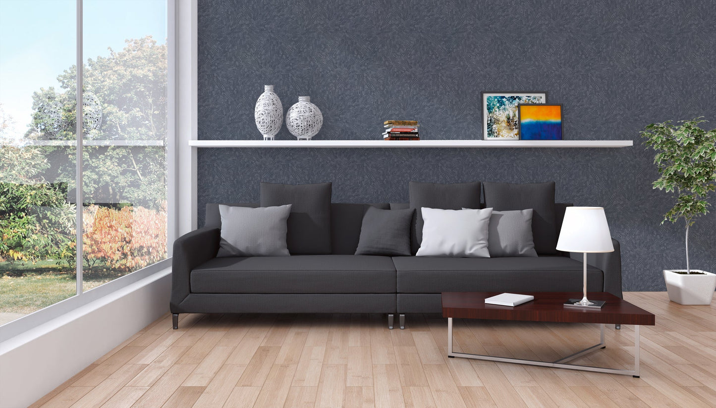 Livingwalls Titanium 3 Geometrische Vliestapete Blau 10,05 m x 0,53 m