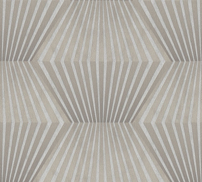 Livingwalls Titanium 3 Geometrische Vliestapete Silber Gold 10,05 m x 0,53 m