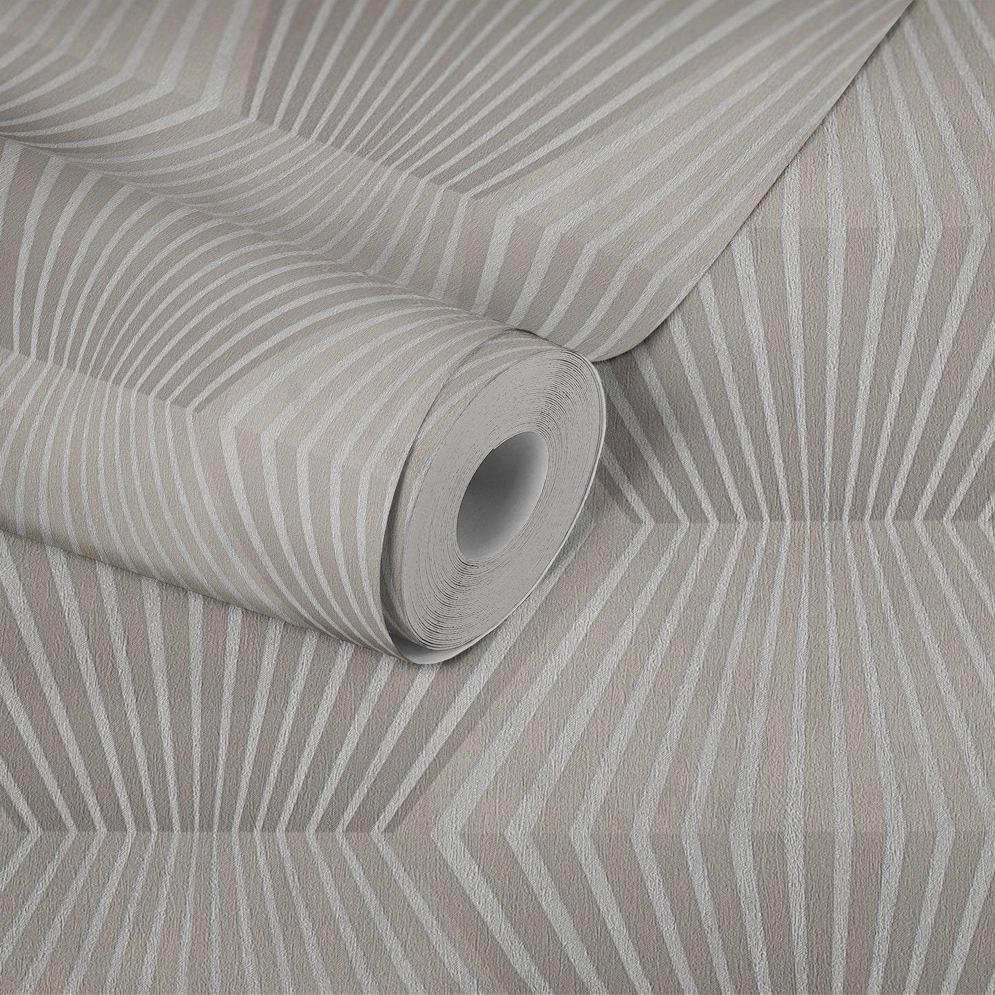 Livingwalls Titanium 3 Geometrische Vliestapete Silber Gold 10,05 m x 0,53 m