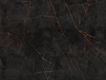 Fototapete Marmor Schwarz Gold - 3,71 m x  2,80 m