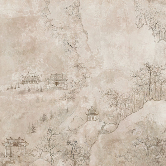 Fototapete Asiatische Landschaft – 3,71 x 2,8 m