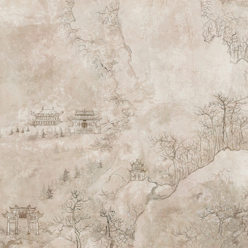 Fototapete Asiatische Landschaft – 3,71 x 2,8 m