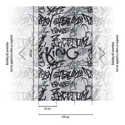 Fototapete Graffiti Urban – 1,59 m x 2,80 m