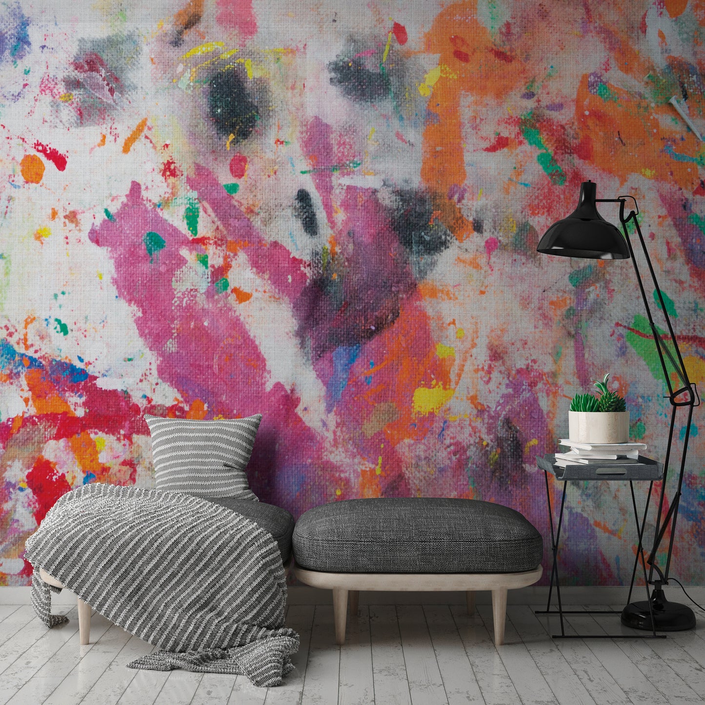 Fototapete Abstrakt Bunt - 3,71 m x  2,80 m
