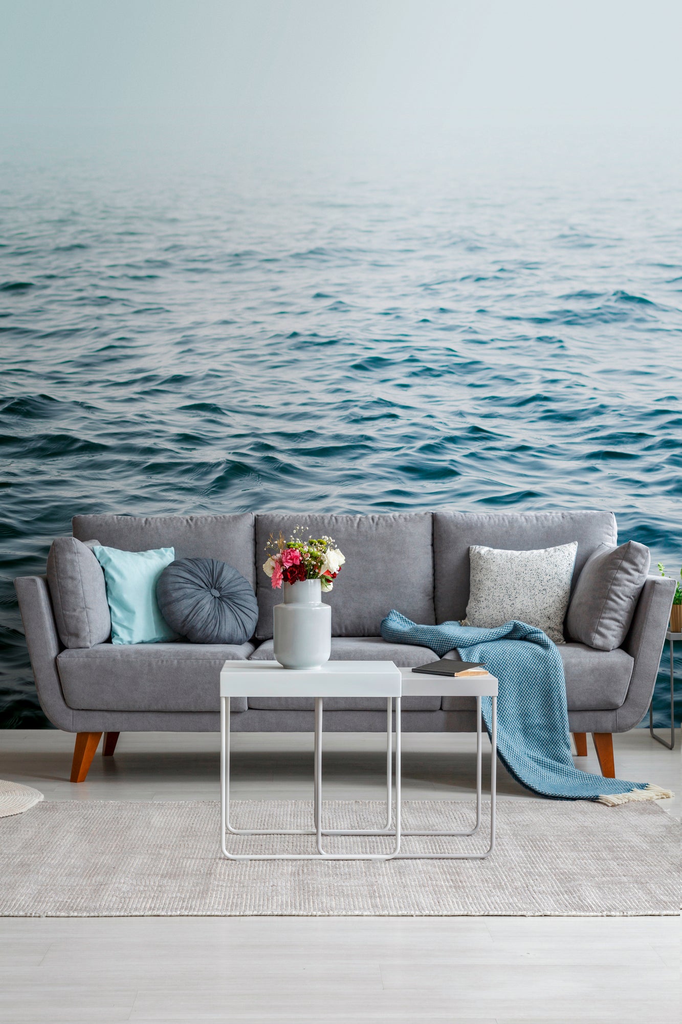 Fototapete Meer Blau - 3,71 m x  2,80 m