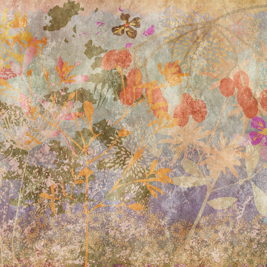 Fototapete Blumen Vintage – 3,71 x 2,8 m