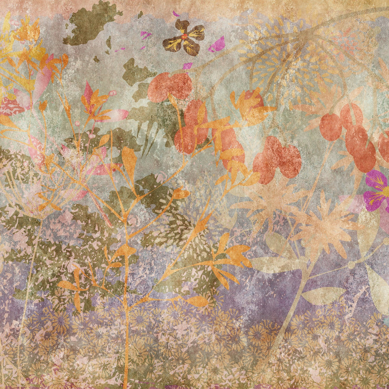 Fototapete Blumen Vintage – 3,71 x 2,8 m