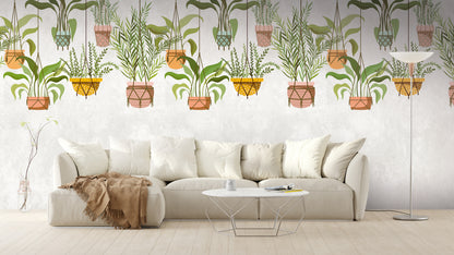 Fototapete Hängepflanzen Boho – 1,59 m x 2,80 m