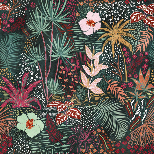 Fototapete Floral Jungle – 3,71 x 2,8 m