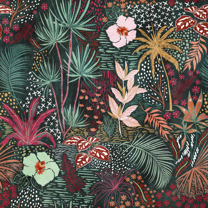 Fototapete Floral Jungle – 3,71 x 2,8 m