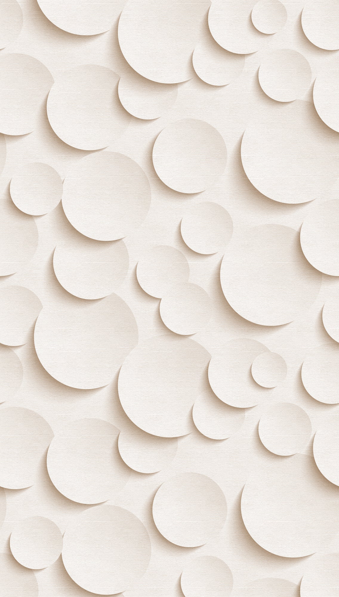 Fototapete 3D Kreise Beige – 1,59 m x 2,80 m