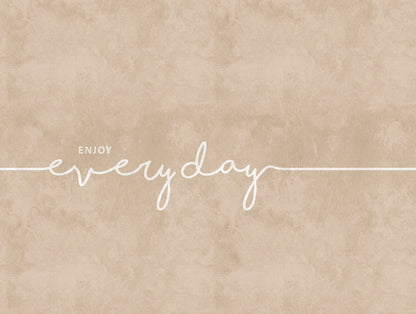 Fototapete Schrift Beige - 3,71 m x  2,80 m