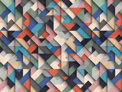 Fototapete Geometrisch Bunt - 3,71 m x  2,80 m