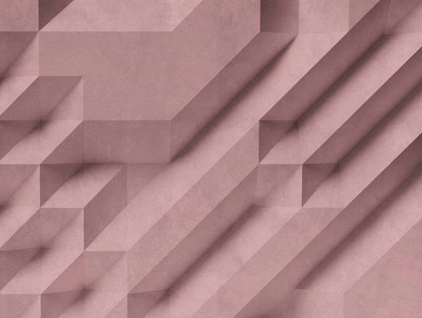 Fototapete Geometrisch Rosé - 3,71 m x  2,80 m