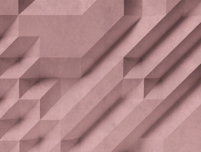 Fototapete Geometrisch Rosé - 3,71 m x  2,80 m