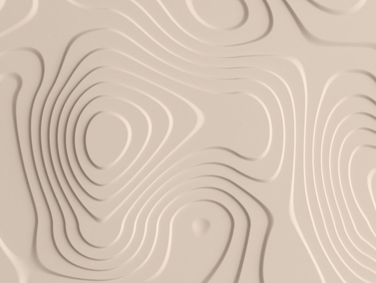 Fototapete Wellen Beige - 3,71 m x  2,80 m