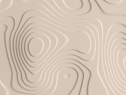 Fototapete Wellen Beige - 3,71 m x  2,80 m