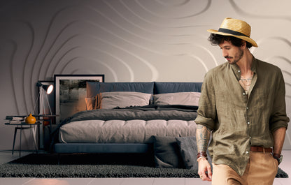 Fototapete Wellen Beige - 3,71 m x  2,80 m