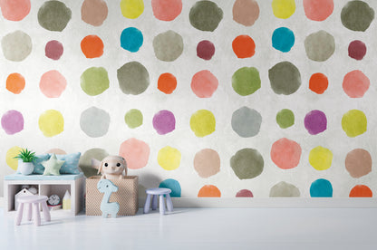 Fototapete Punkte Bunt - 1,59 m x 2,80 m