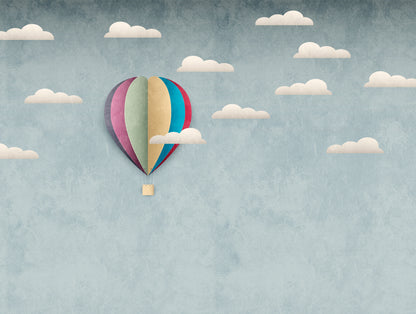 Fototapete Heißluftballon Pastell - 3,71 m x  2,80 m