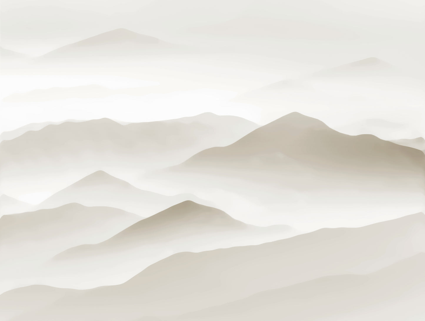 Fototapete Berge Beige - 3,71 m x  2,80 m