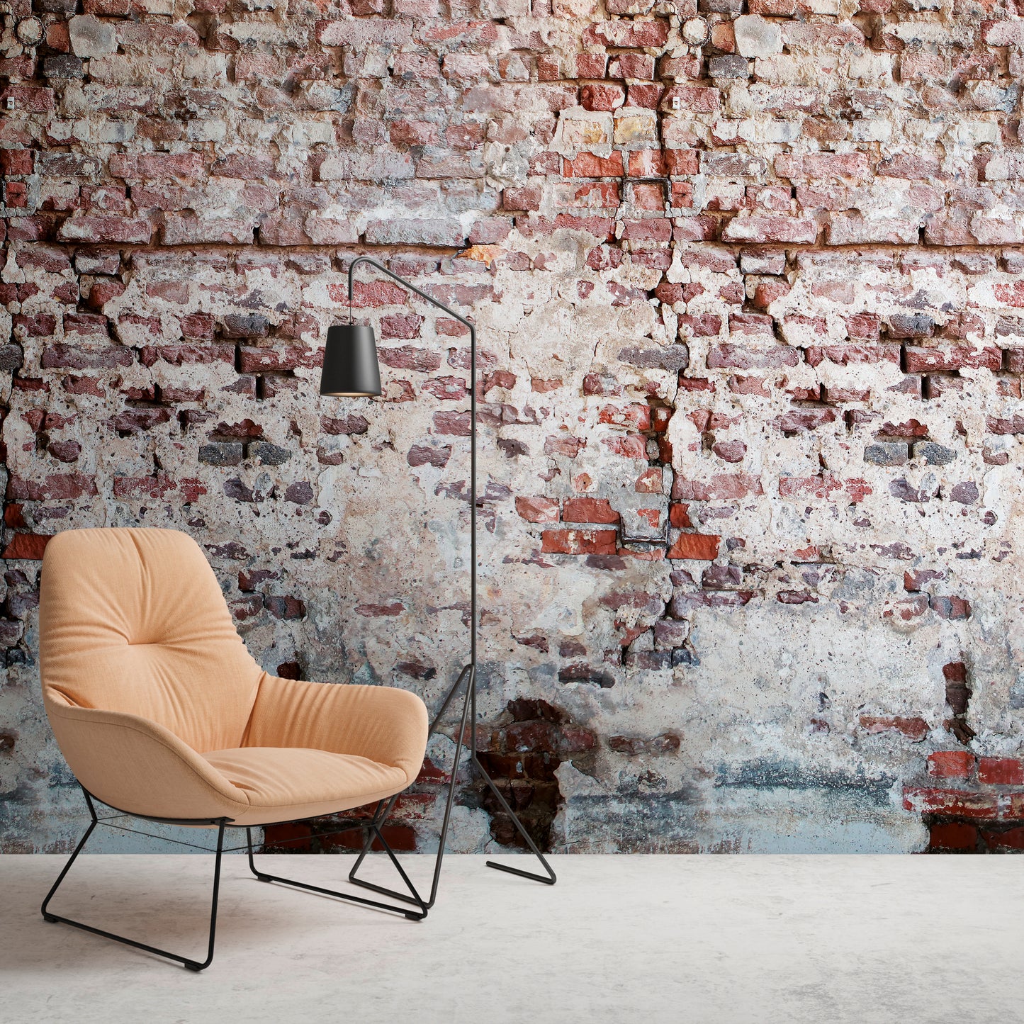 Fototapete Backsteinwand Vintage – 1,59 m x 2,80 m