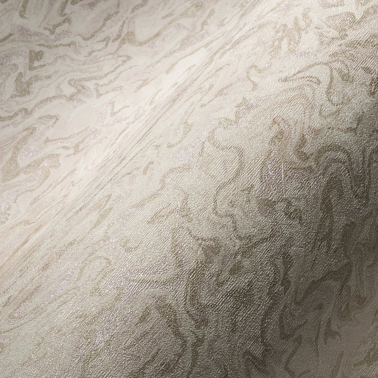 Livingwalls My Home My Spa Vliestapete Putzoptik Creme Lila Pastell 10,05 m x 0,53 m