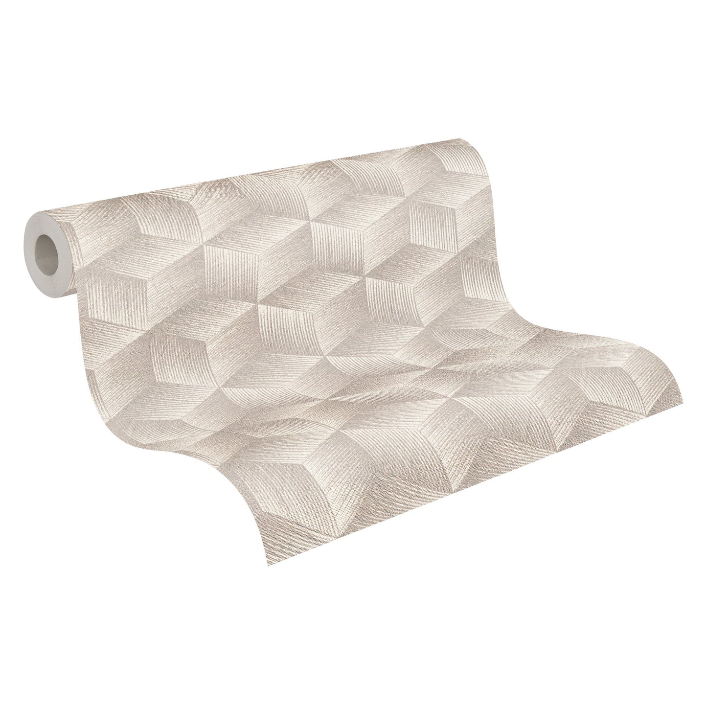 Natural Living Retro Vliestapete Grau Greige Weiß 10,05 m x 0,53 m