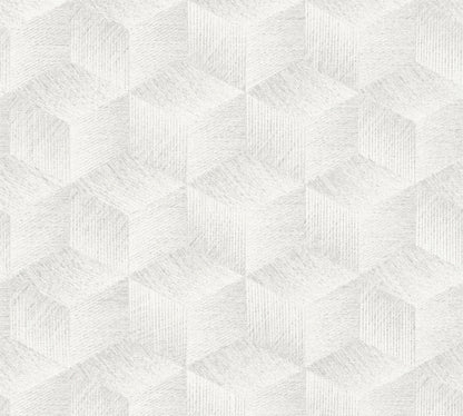 Natural Living Retro Vliestapete Grau Weiß 10,05 m x 0,53 m