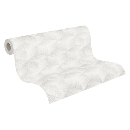 Natural Living Retro Vliestapete Grau Weiß 10,05 m x 0,53 m
