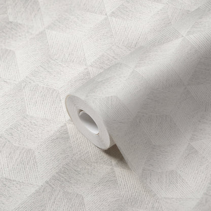 Natural Living Retro Vliestapete Grau Weiß 10,05 m x 0,53 m