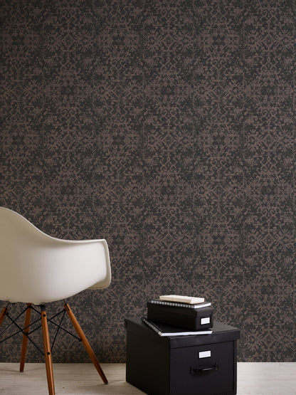 Livingwalls Desert Lodge Vinyl-Vliestapete Schwarz Bronze 10,05 m x 0,53 m