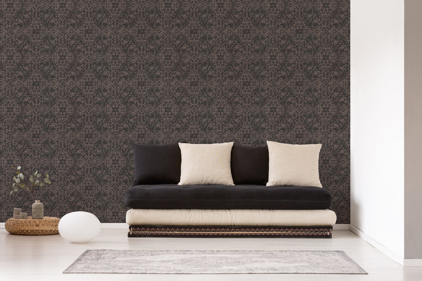 Livingwalls Desert Lodge Vinyl-Vliestapete Schwarz Bronze 10,05 m x 0,53 m
