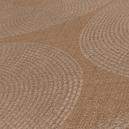 Livingwalls Desert Lodge Kreisdesign Vliestapete Braun 10,05 m x 0,53 m