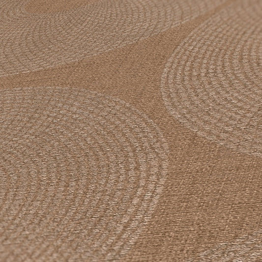 Livingwalls Desert Lodge Kreisdesign Vliestapete Braun 10,05 m x 0,53 m