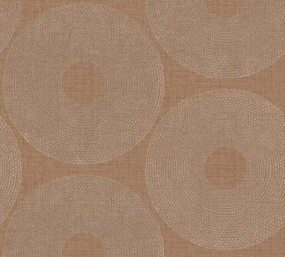 Livingwalls Desert Lodge Kreisdesign Vliestapete Braun 10,05 m x 0,53 m