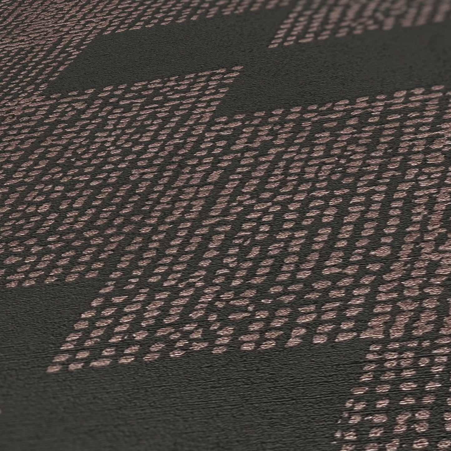 Livingwalls Desert Lodge Geometrische Vliestapete Bronze Schwarz 10,05 m x 0,53 m