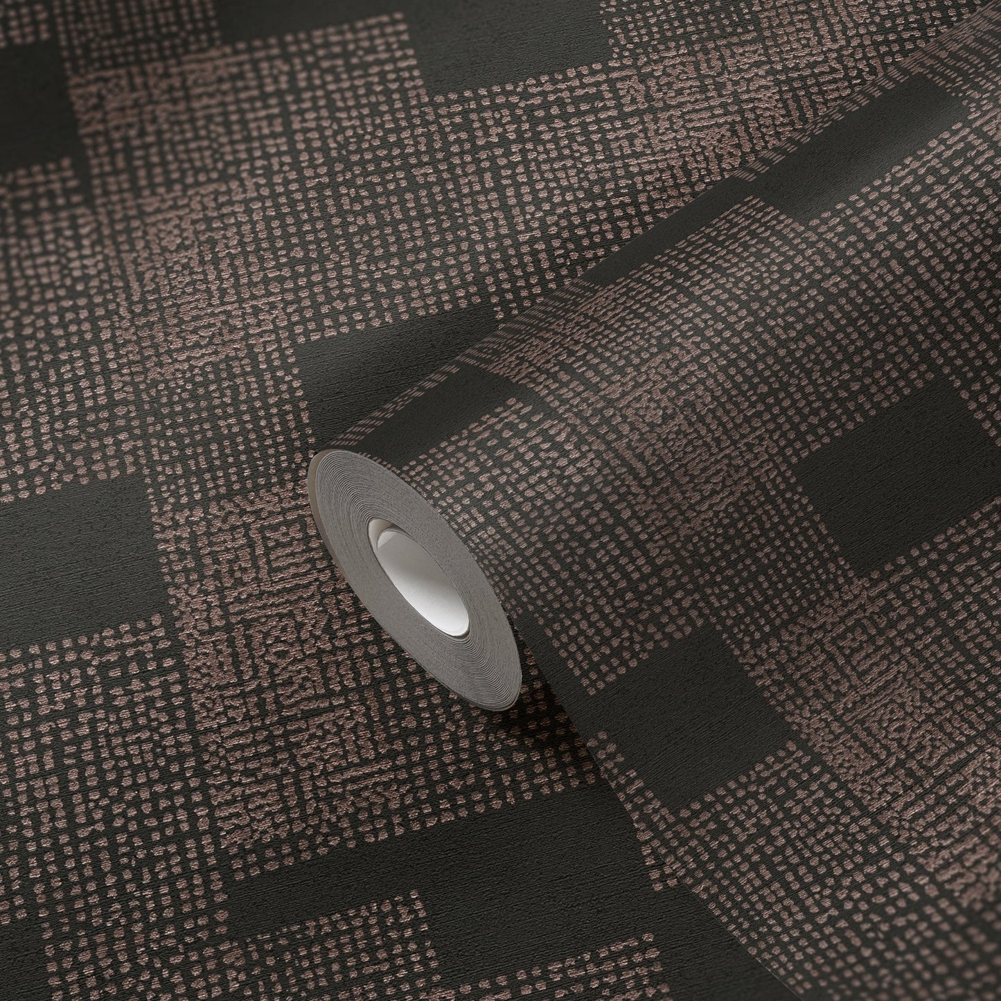 Livingwalls Desert Lodge Geometrische Vliestapete Bronze Schwarz 10,05 m x 0,53 m
