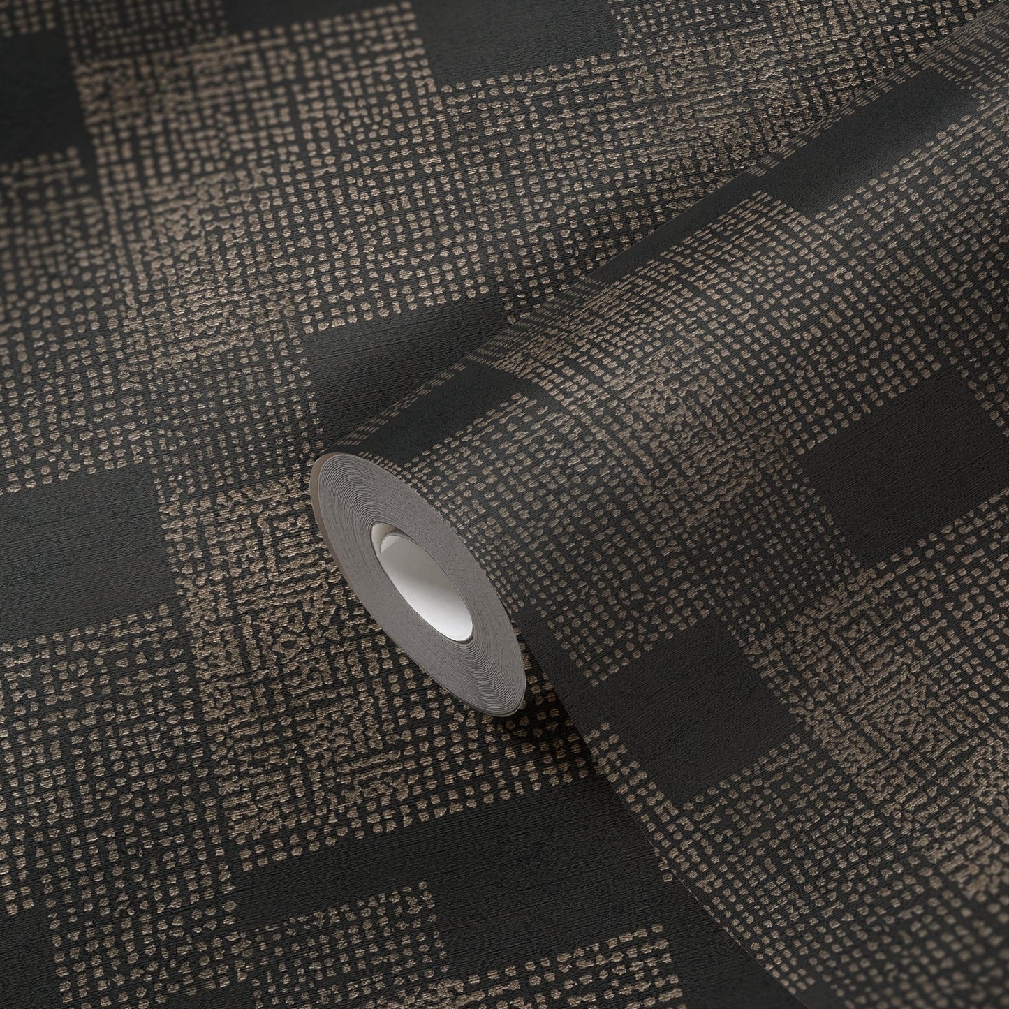 Livingwalls Desert Lodge Geometrische Vliestapete Gold Schwarz 10,05 m x 0,53 m