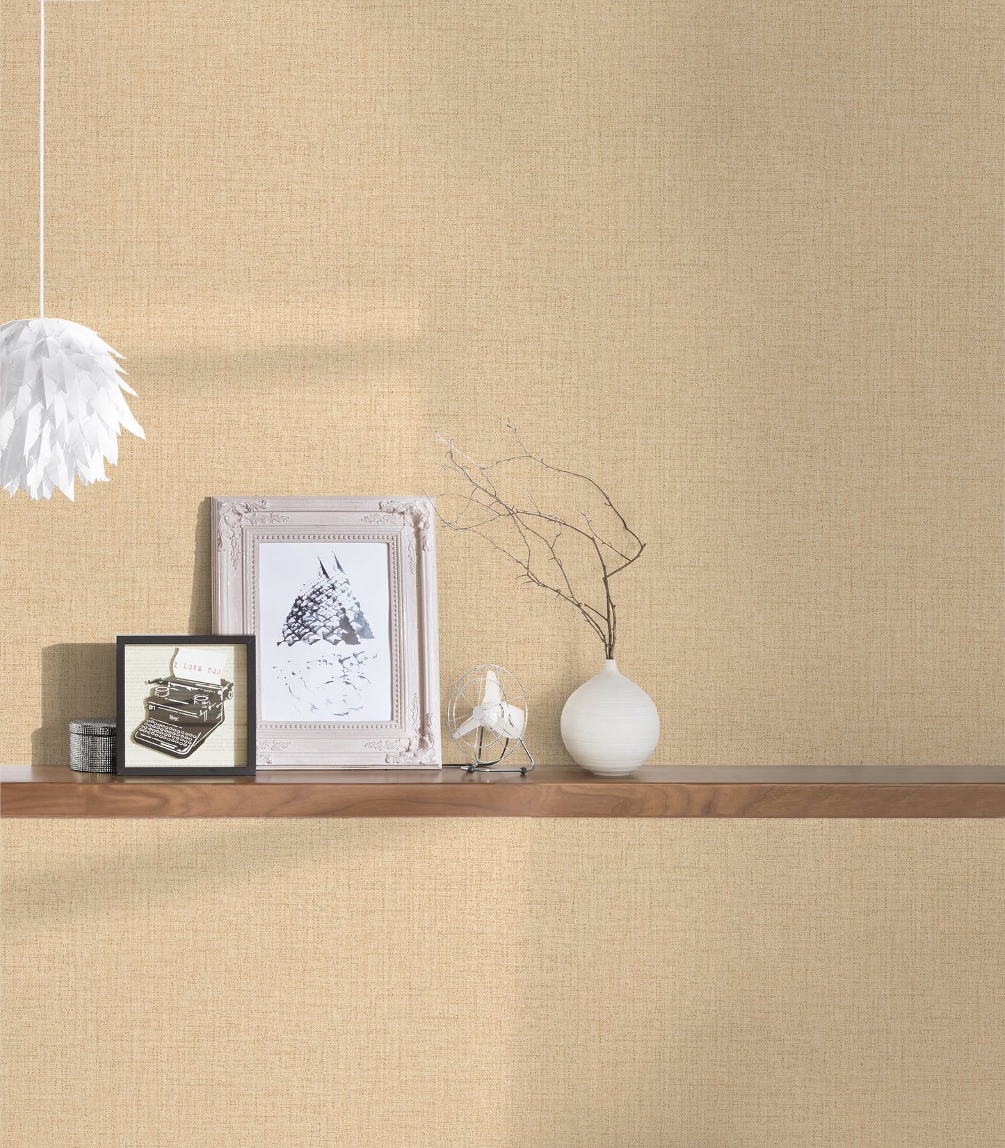 Livingwalls Desert Lodge Uni Vliestapete Creme 10,05 m x 0,53 m