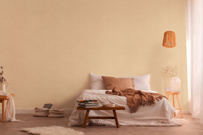 Livingwalls Desert Lodge Uni Vliestapete Creme 10,05 m x 0,53 m